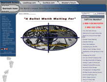 Tablet Screenshot of beartoothbullets.com